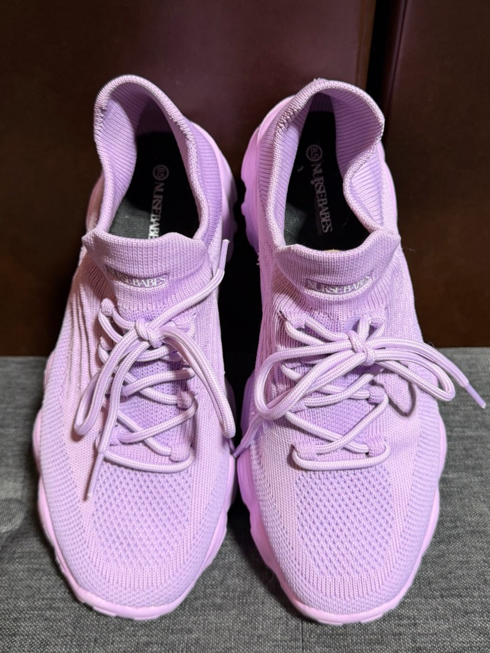 Women's Lavender Athletic Sneakers - Picture 3 of 8